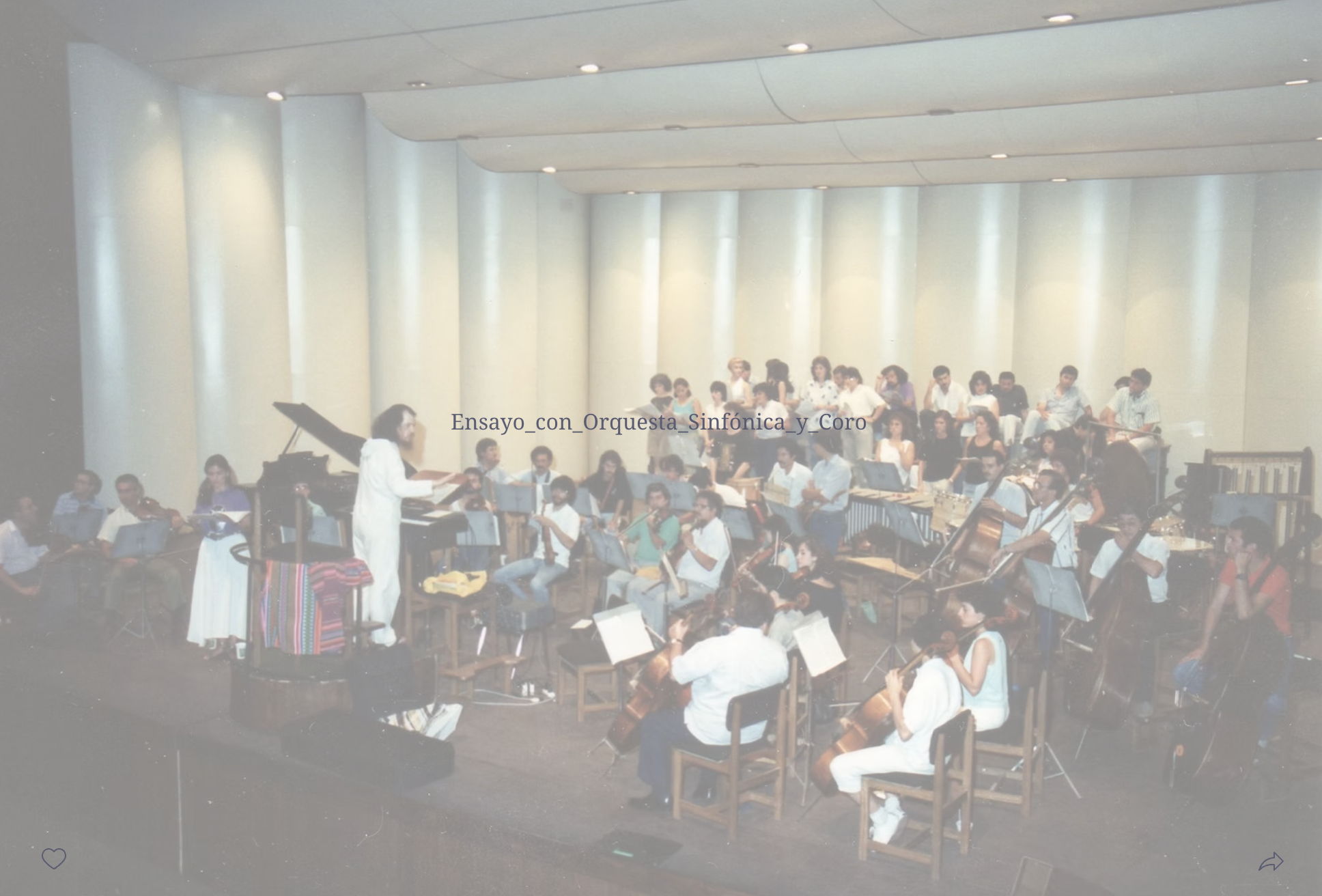 Ensayo Concierto para la Paz
